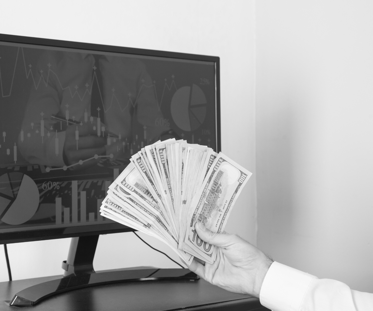 Business owner reviewing marketing analytics and results to measure leads, website traffic, and sales to determine if marketing is actually working.